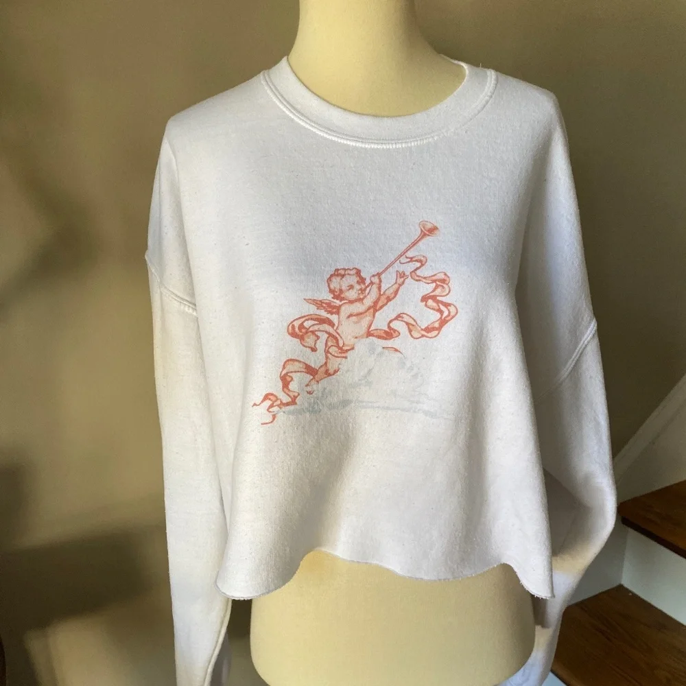 NastY Gal Such A Cherub Cropped Sweater Large - Picture 4 of 9